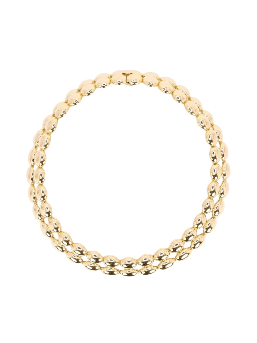 CHAUMET Collier vintage modèle Magellan double rang or jaune - Castafiore