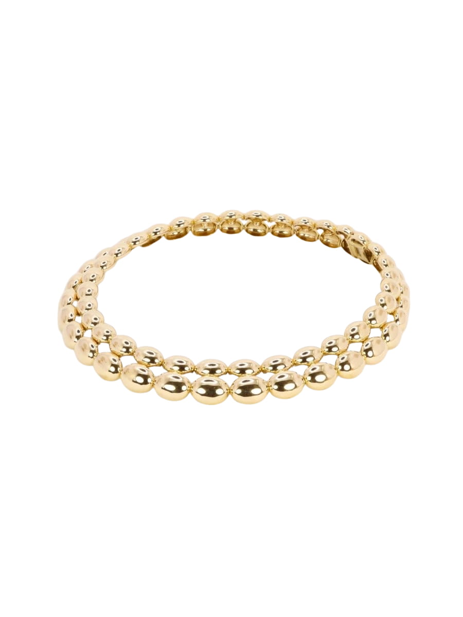 CHAUMET Collier vintage modèle Magellan double rang or jaune - Castafiore