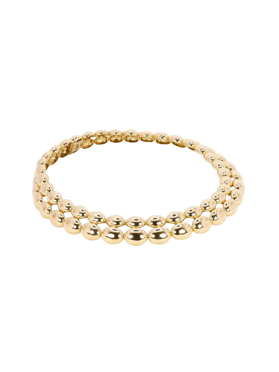 CHAUMET Collier vintage modèle Magellan double rang or jaune - Castafiore