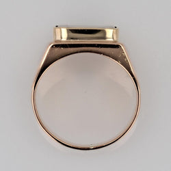 Chevalière ancienne or et jaspe sanguin - Castafiore