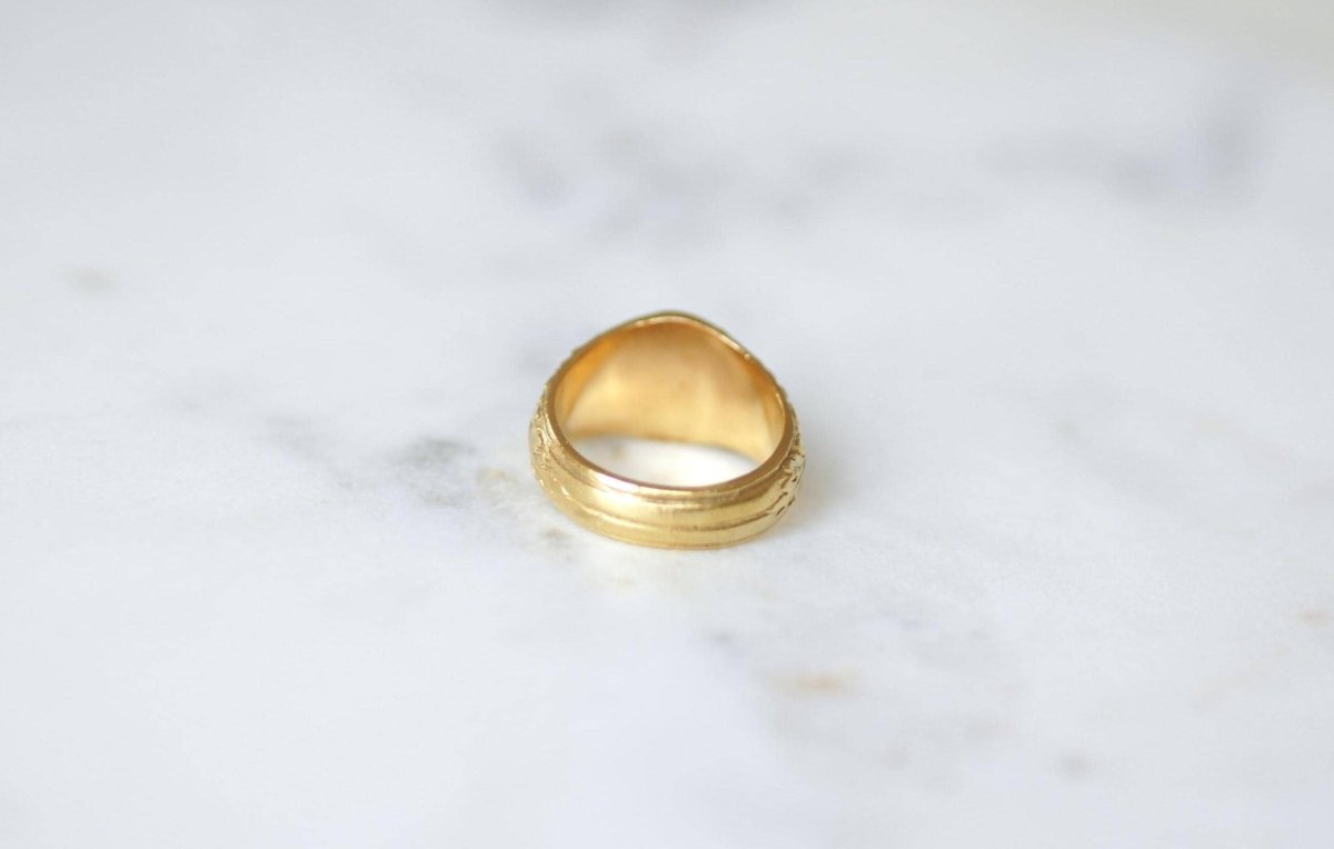 Chevalière Ancienne Tête de Faune en Or Jaune - Castafiore