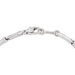 Chimento Bracelet Maille bâton Bamboo Or blanc - Castafiore