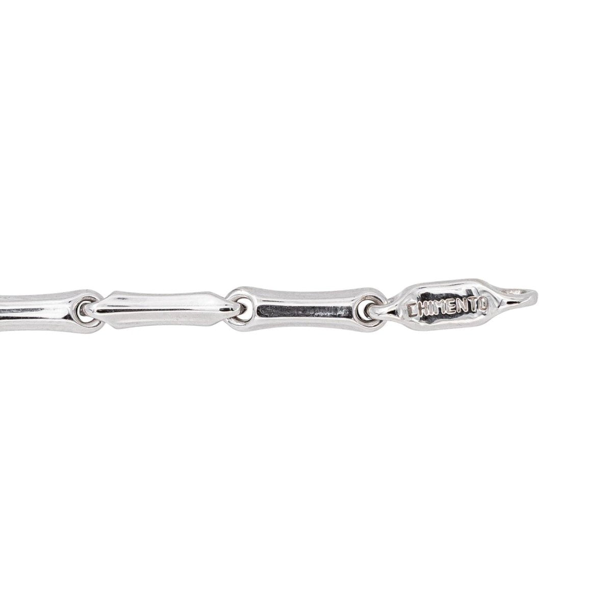 Chimento Bracelet Maille bâton Bamboo Or blanc - Castafiore