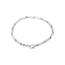 Chimento Bracelet Maille bâton Bamboo Or blanc - Castafiore
