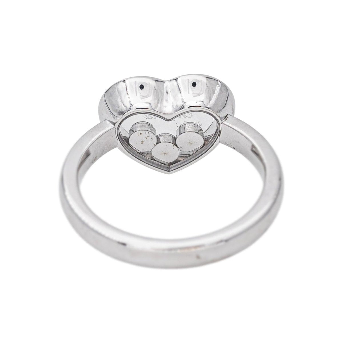 Chopard Bague Happy Diamond Or blanc Diamant - Castafiore