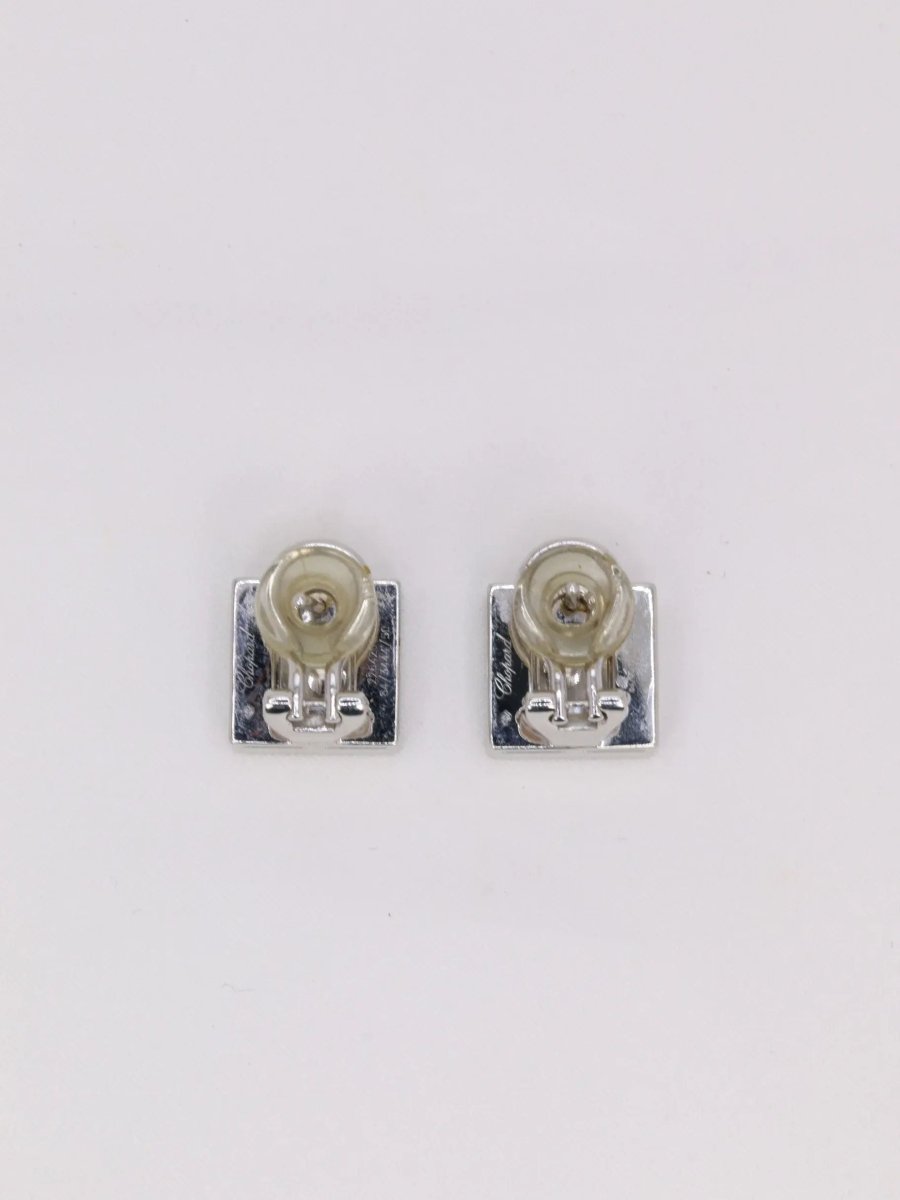 CHOPARD Boucles d'oreilles Happy Diamonds diamants noirs - Castafiore