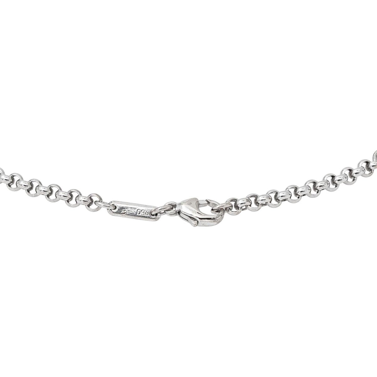Chopard Collier Happy Diamonds Or blanc Diamant - Castafiore