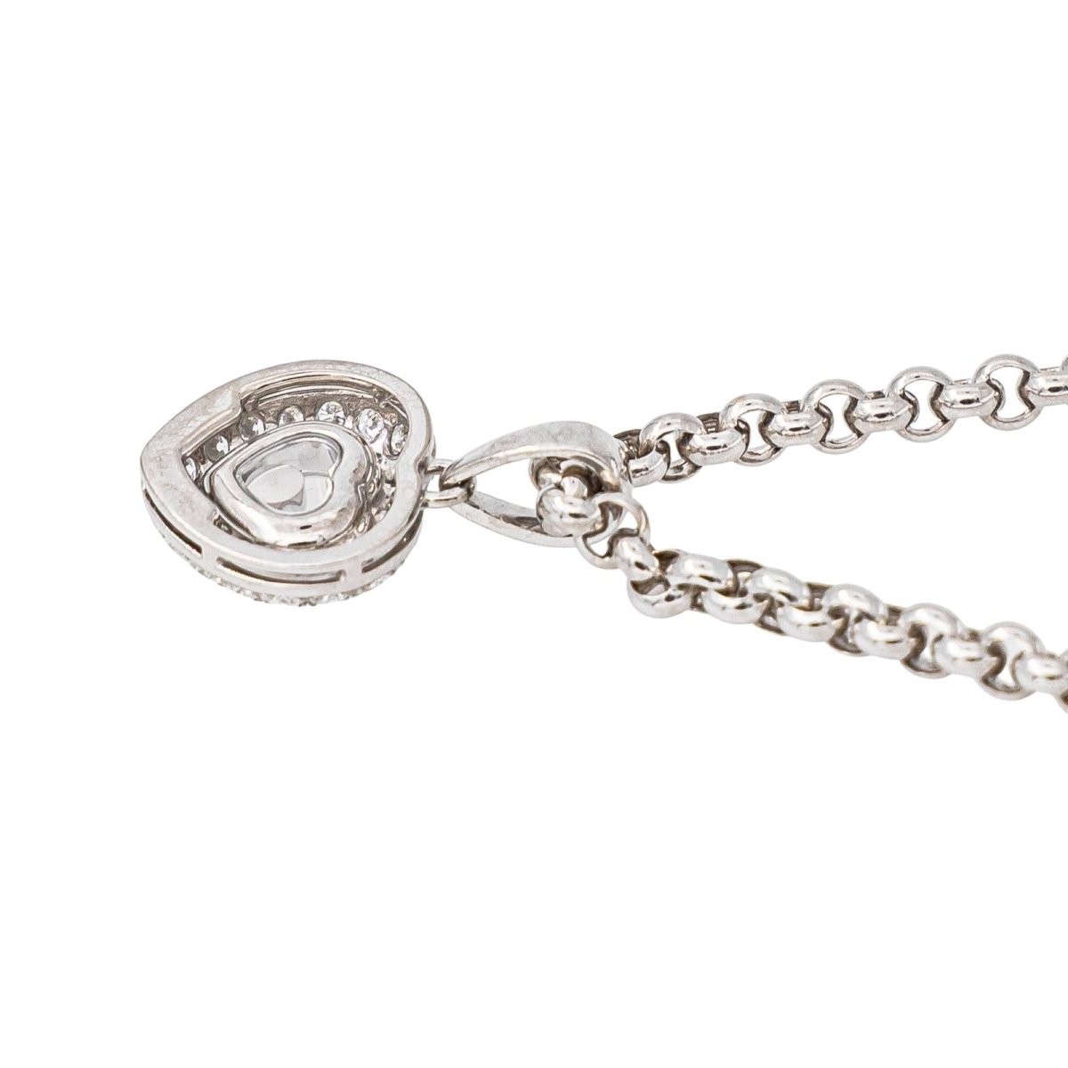 Chopard Collier Happy Diamonds Or blanc Diamant - Castafiore