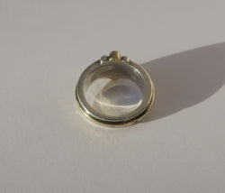 CHRISTOFLE - Bague Jonc godrons Or et Argent - Castafiore