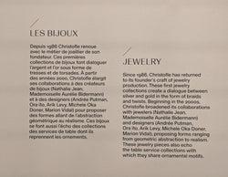 CHRISTOFLE - Bague ‘Variations’ de 1986 Aigue Marine, Or et Argent - Castafiore