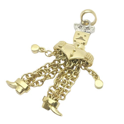 Ciondolo oro 18KT con diamanti naturali, firmato POMELLATO - Castafiore