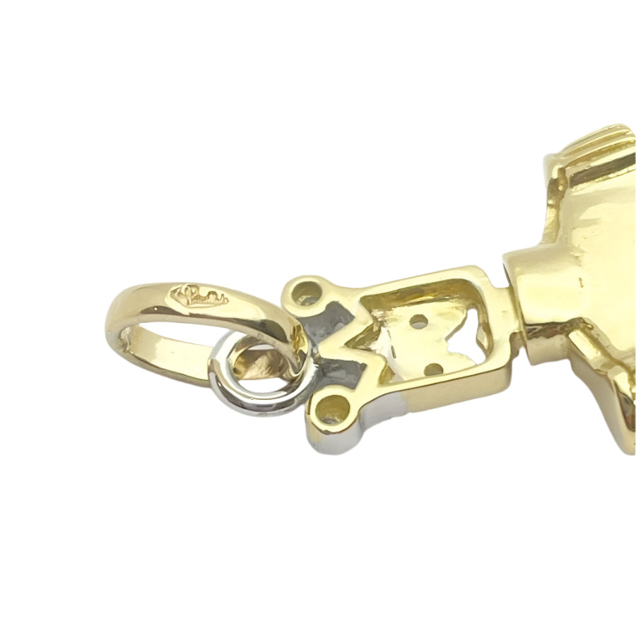 Ciondolo oro 18KT con diamanti naturali, firmato POMELLATO - Castafiore