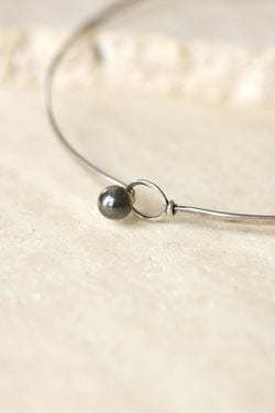 Claude Pelletier pour Fabrice Collier Rigide Argent Années 70 - Castafiore