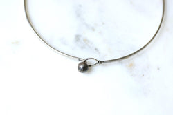 Claude Pelletier pour Fabrice Collier Rigide Argent Années 70 - Castafiore