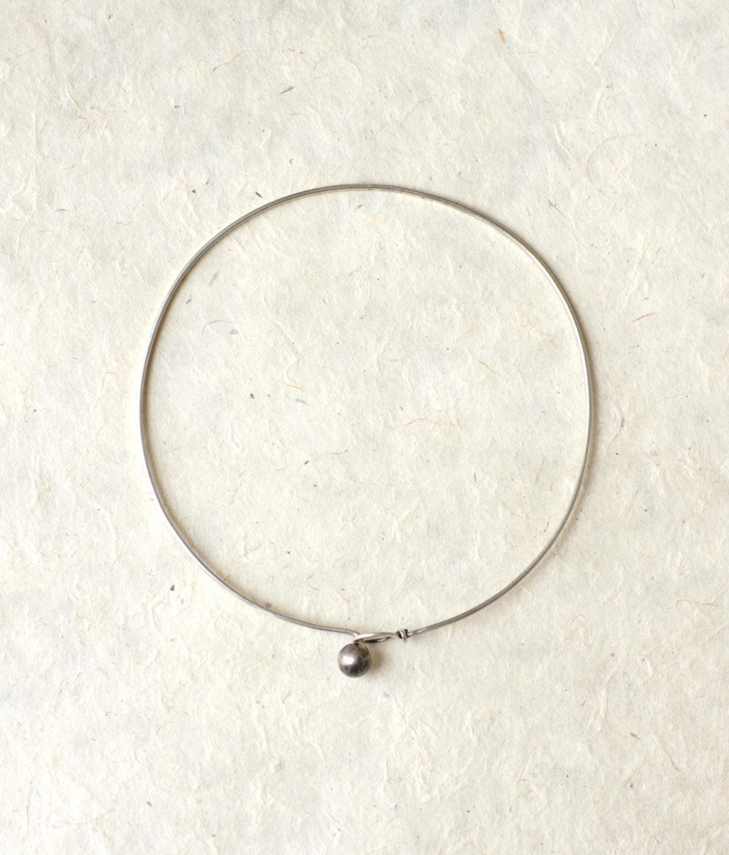 Claude Pelletier pour Fabrice Collier Rigide Argent Années 70 - Castafiore