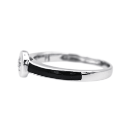 Clozeau Bague Or blanc Diamant - Castafiore
