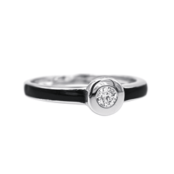Clozeau Bague Or blanc Diamant - Castafiore
