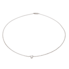 Collier 1895 Cartier Solitaire en or blanc Diamant - Castafiore