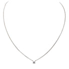 Collier 1895 Cartier Solitaire en or blanc Diamant - Castafiore