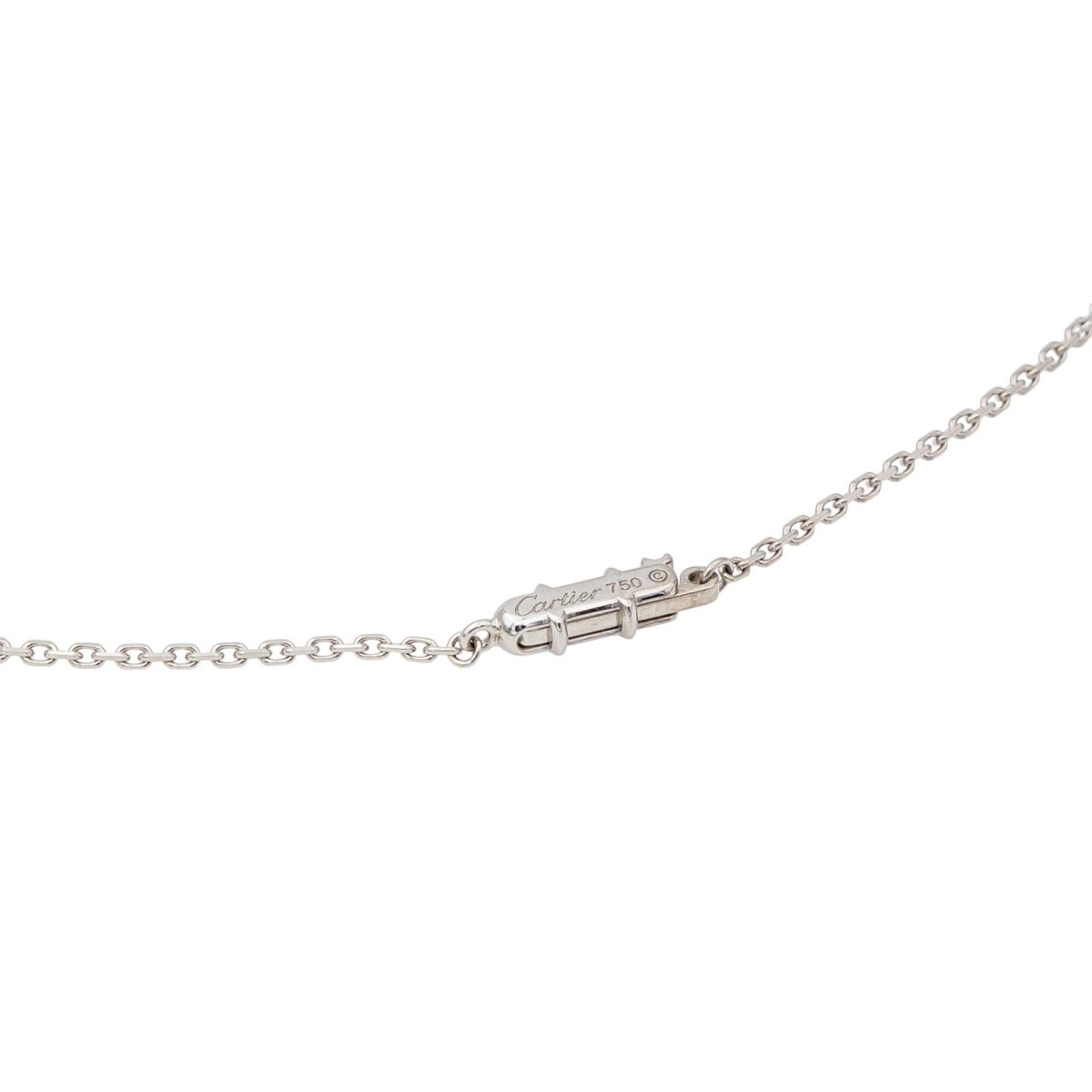 Collier 1895 Cartier Solitaire en or blanc Diamant - Castafiore