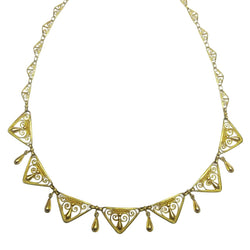 Collier ANCIEN Draperie en or jaune - Castafiore
