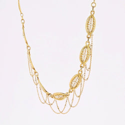 Collier ancien en or jaune et perles fines - Castafiore