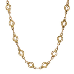 Collier ancien en or maille ronde