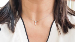 Collier ancien en or platine et diamants - Castafiore