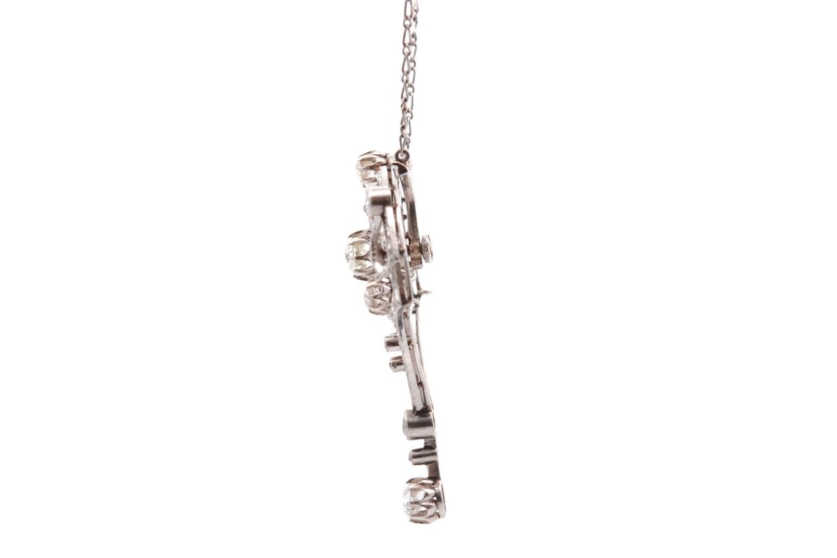 Necklace circa 1900 diamonds at paltinium