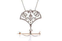 Necklace circa 1900 diamonds at paltinium