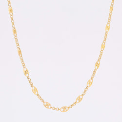 Old chain yellow gold openwork patterns
