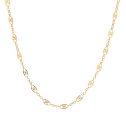 Old chain yellow gold openwork patterns