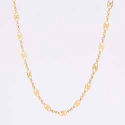 Old chain yellow gold openwork patterns