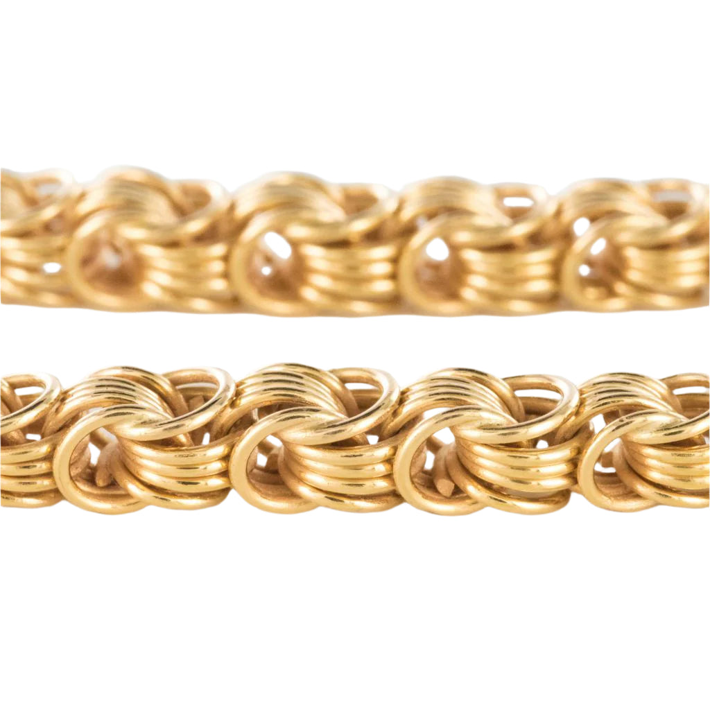 Collier ancien or draperie d'anneaux d'or - Castafiore