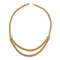 Collier ancien or draperie d'anneaux d'or - Castafiore