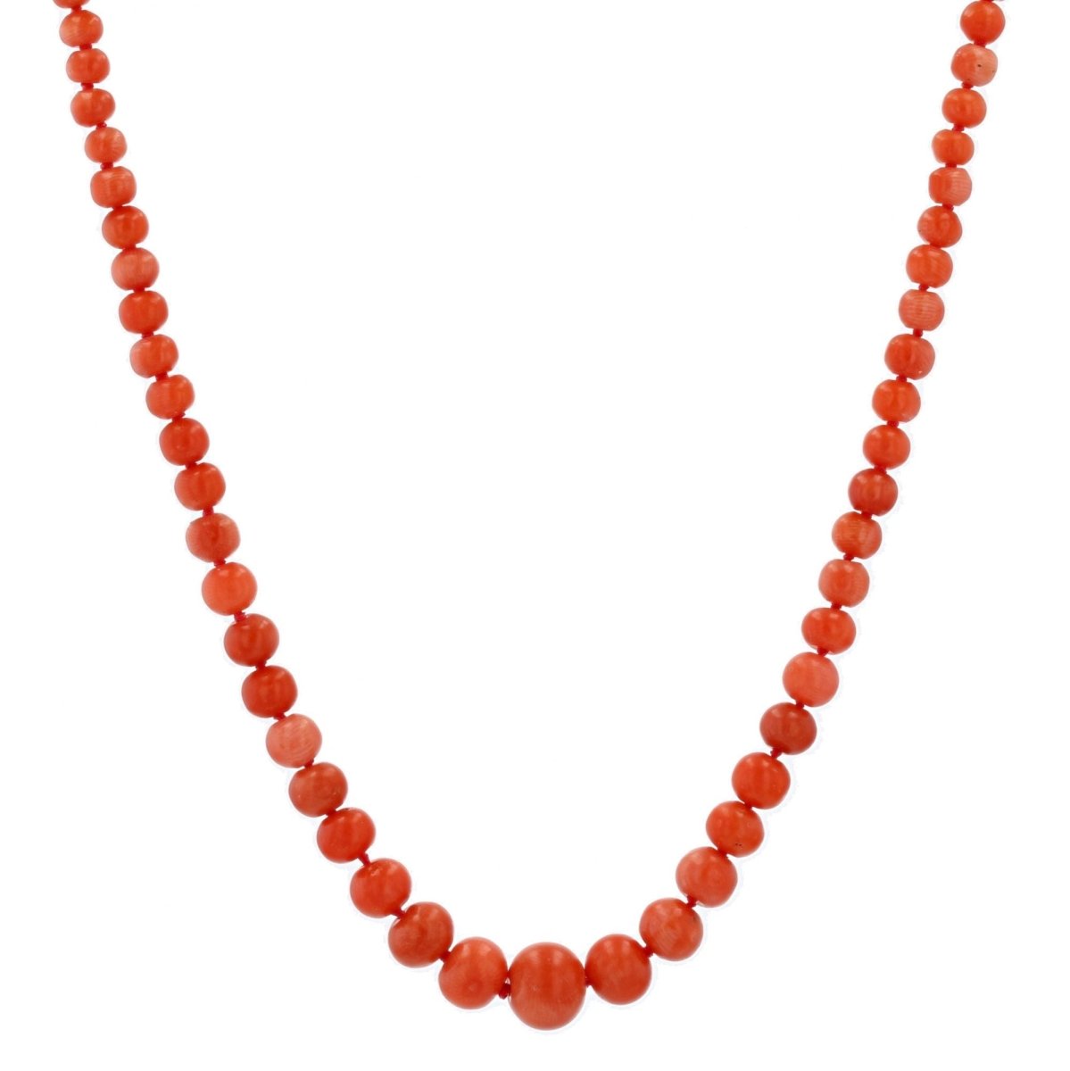 Collier ANCIEN Perles en or jaune et corail - Castafiore