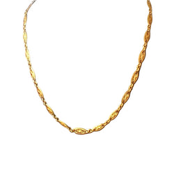 Collier ancien sautoir en or jaune - Castafiore