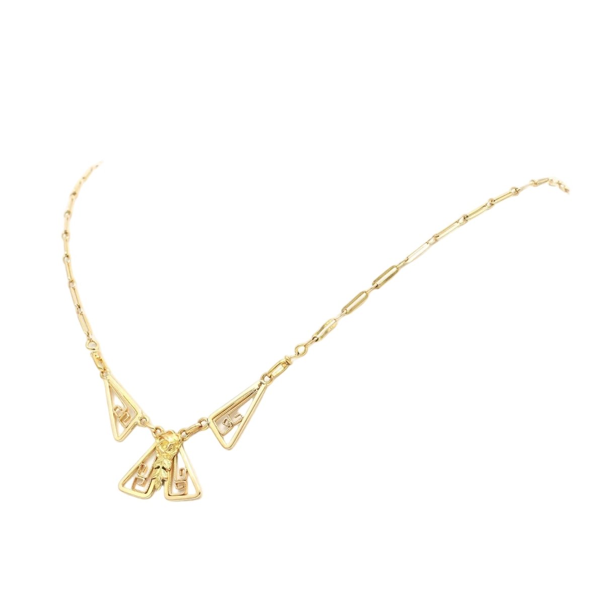 Collier Art Déco en or jaune - Castafiore