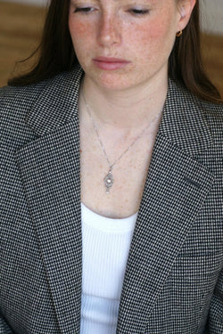 Collier Art Déco Pendentif diamants - Castafiore