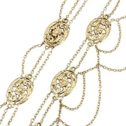 Collier Art - Nouveau en or jaune - Castafiore