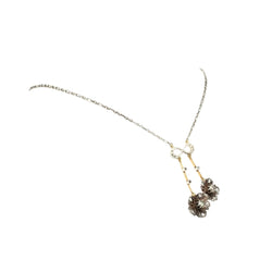 Collier Art Nouveau en or jaune, argent et diamants - Castafiore