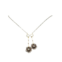 Collier Art Nouveau en or jaune, argent et diamants - Castafiore