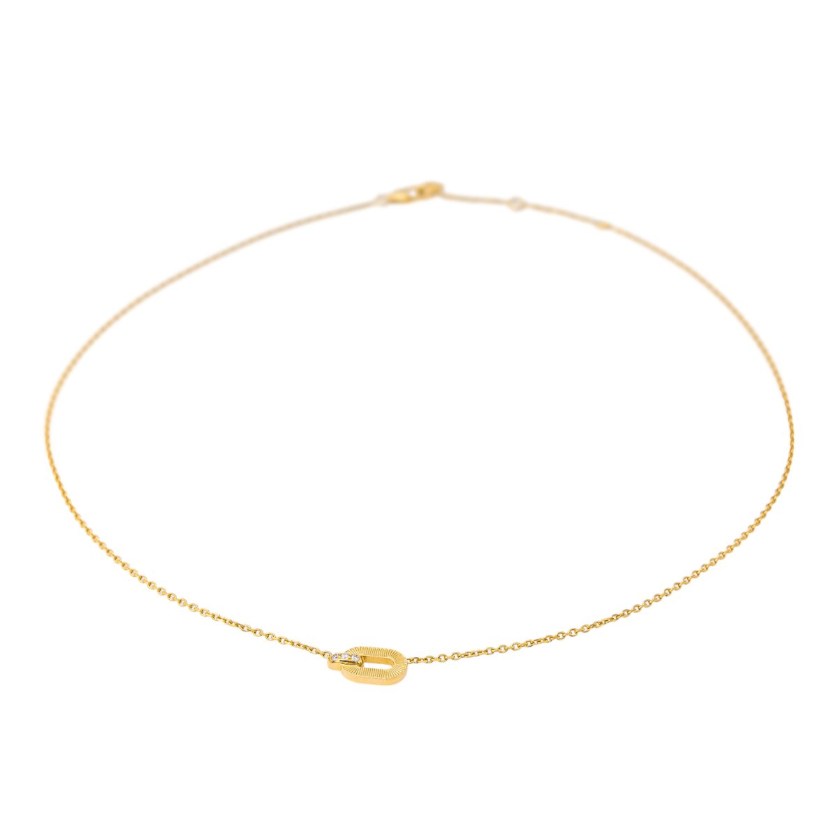 Collier Arthus Bertrand Ruban Or jaune Diamant - Castafiore
