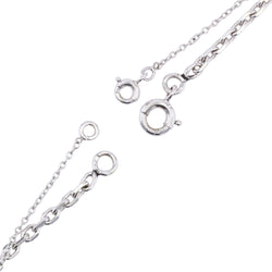 Collier BAUME Maille forçat en or blanc et jade jadéite - Castafiore