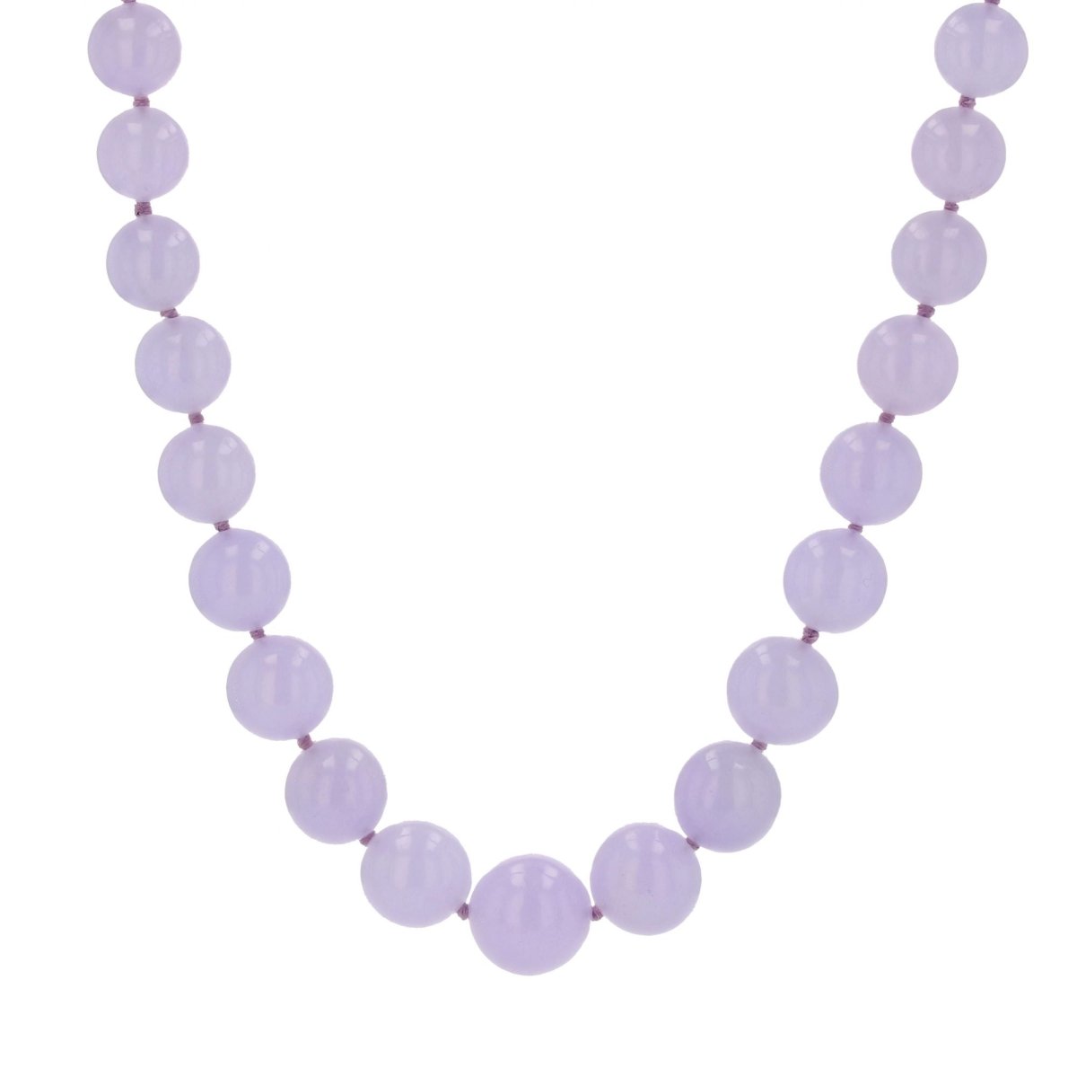 Collier BAUME Perles en or blanc et jade jadéite - Castafiore