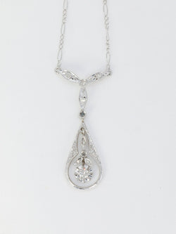 Collier Belle Epoque en or, platine et diamants - Castafiore