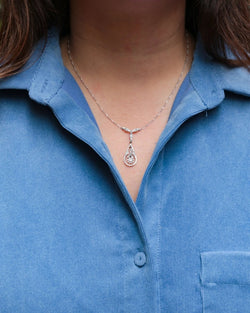 Collier Belle Epoque en or, platine et diamants - Castafiore