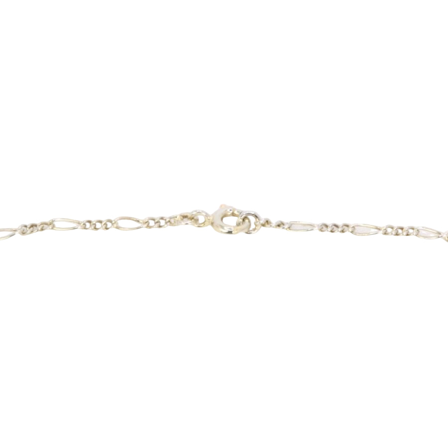 Collier Belle Epoque or blanc diamant taille ancienne - Castafiore