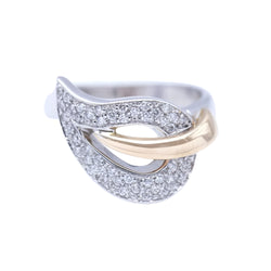 Collier bicolore en or rose et blanc avec diamants - Castafiore