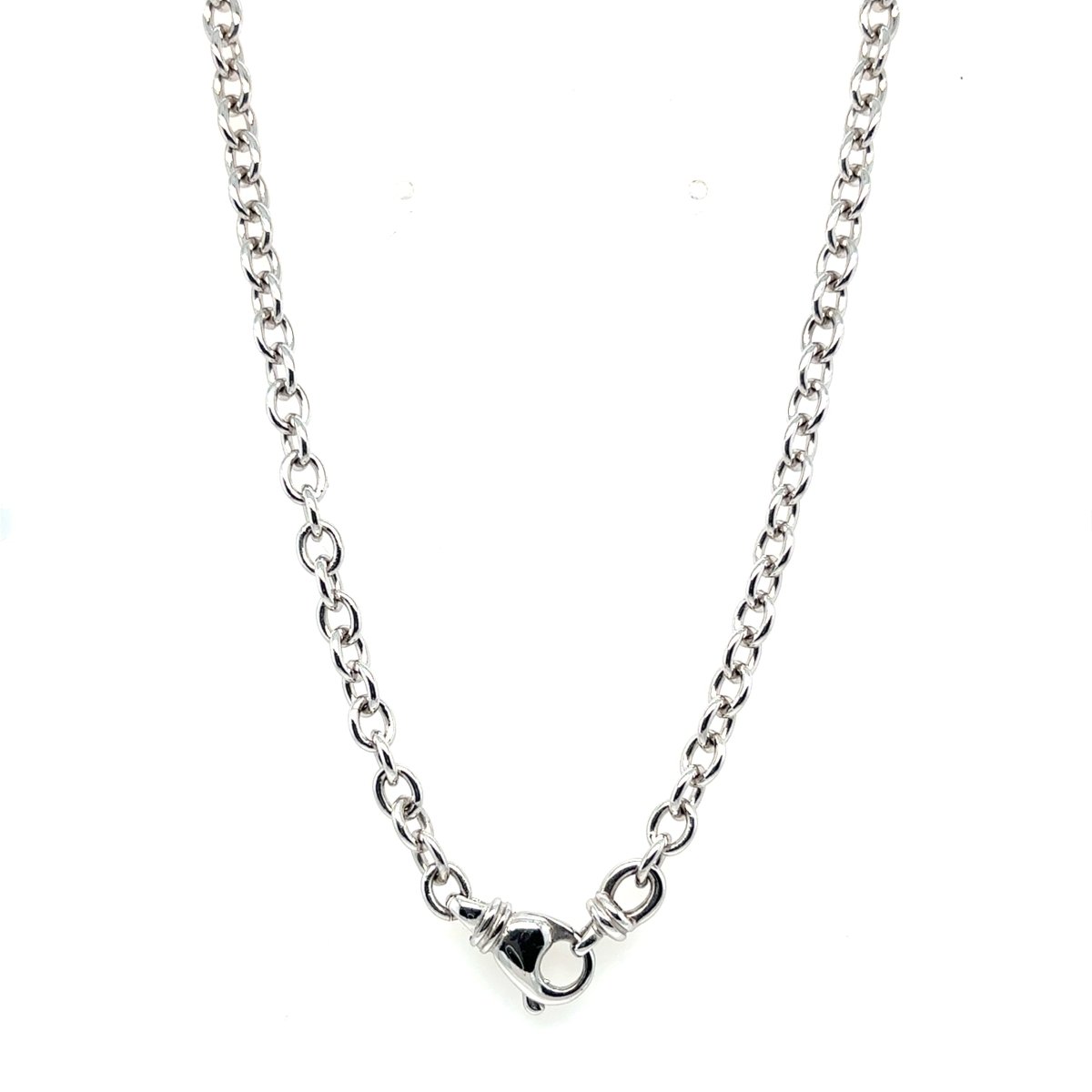 Collier BULGARI en or blanc, onyx et diamants - Castafiore